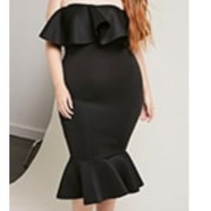 Forever 21+ Ruffle midi